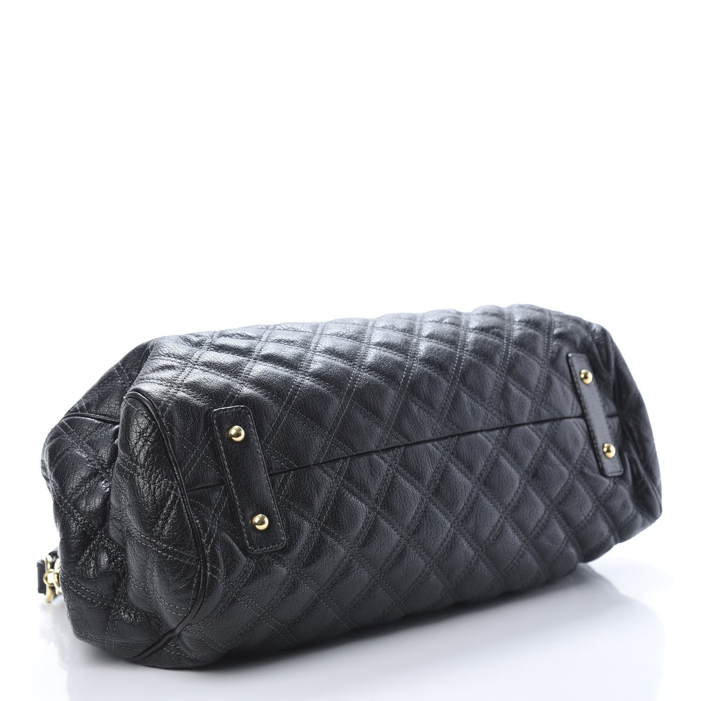 Calfskin Quilted Stam Black