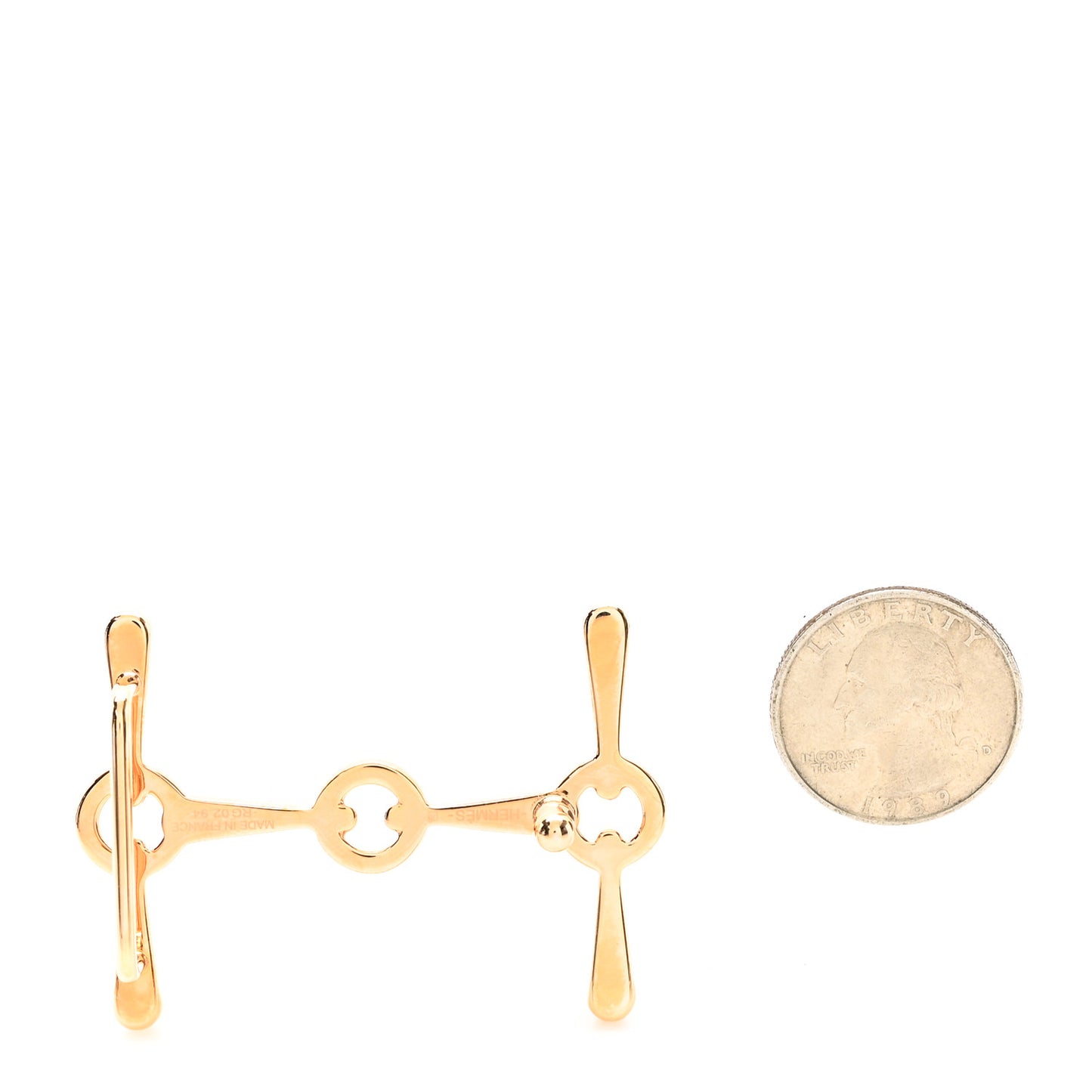 24mm H Equestre Belt Buckle Rose Gold
