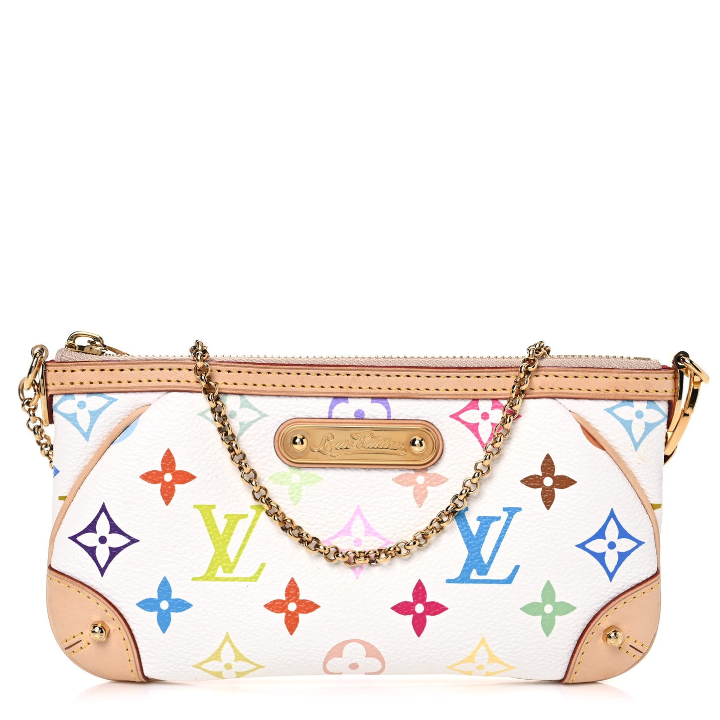 Monogram Multicolor Pochette Milla MM White
