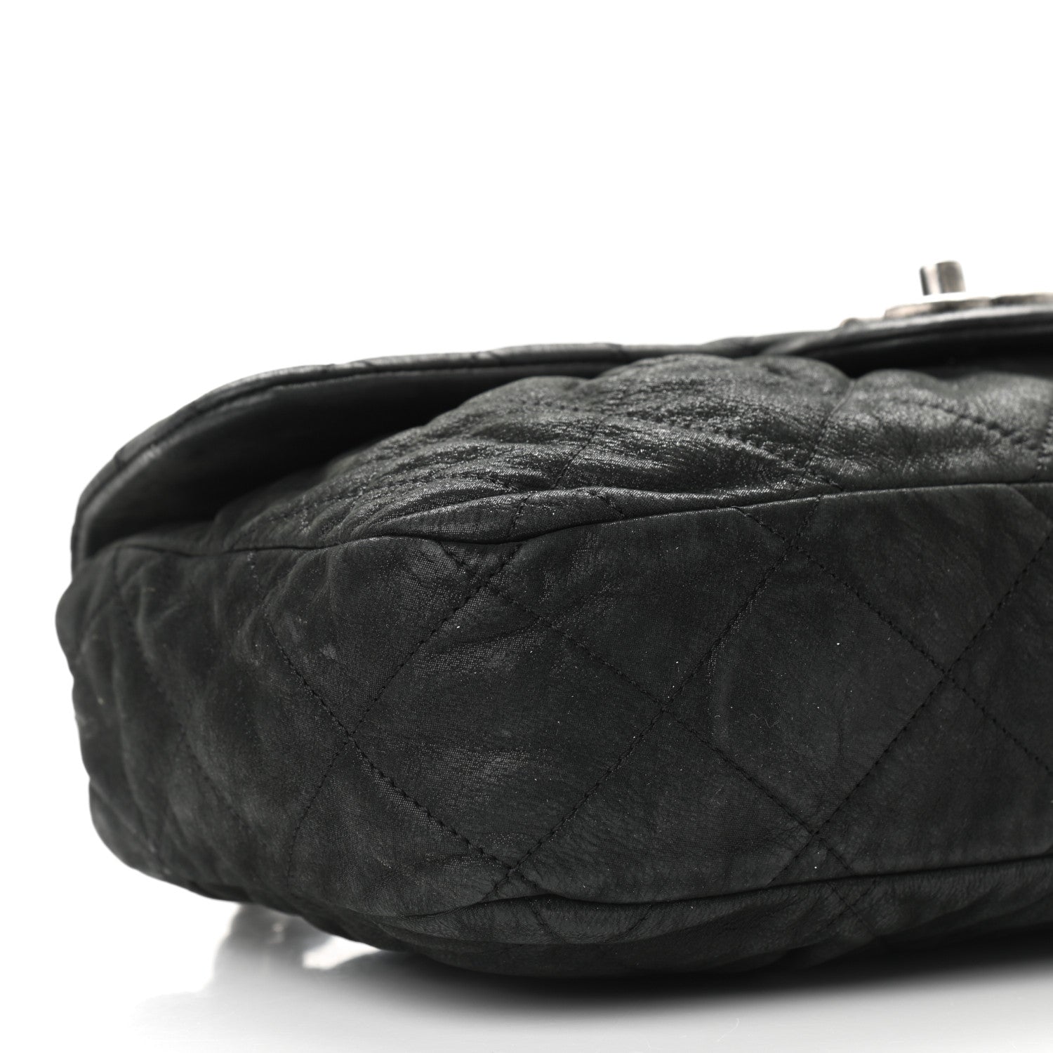 Chanel Iridescent Calfskin Large Chic Quilt Flap Black 8 of 11