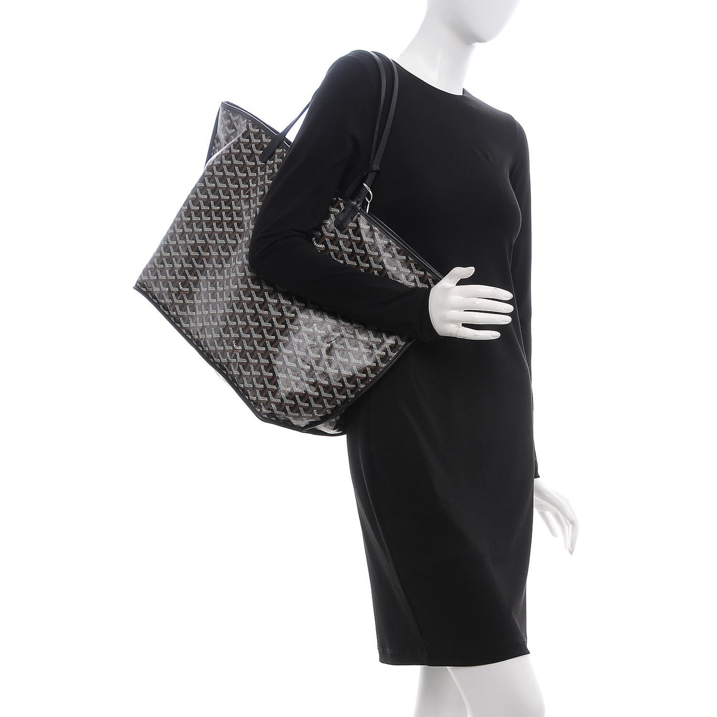 Goyardine Reversible Anjou GM Black