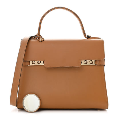 Delvaux Calfskin MM Tempete Satchel Camel 3 of 11