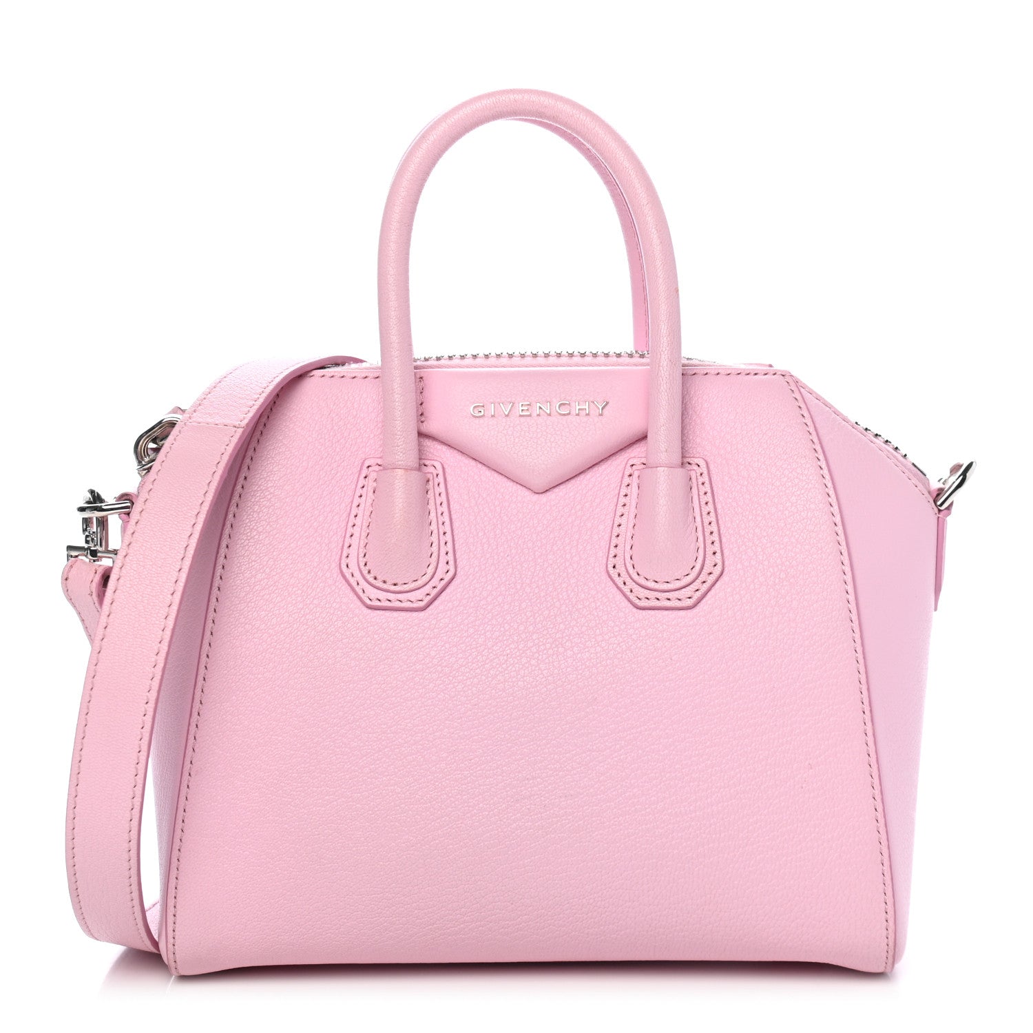 Givenchy Sugar Goatskin Mini Antigona Bright Pink 1 of 9