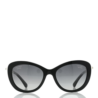 Chanel Polarized Cat Eye Pearl Sunglasses 5340-H Black 2 of 8