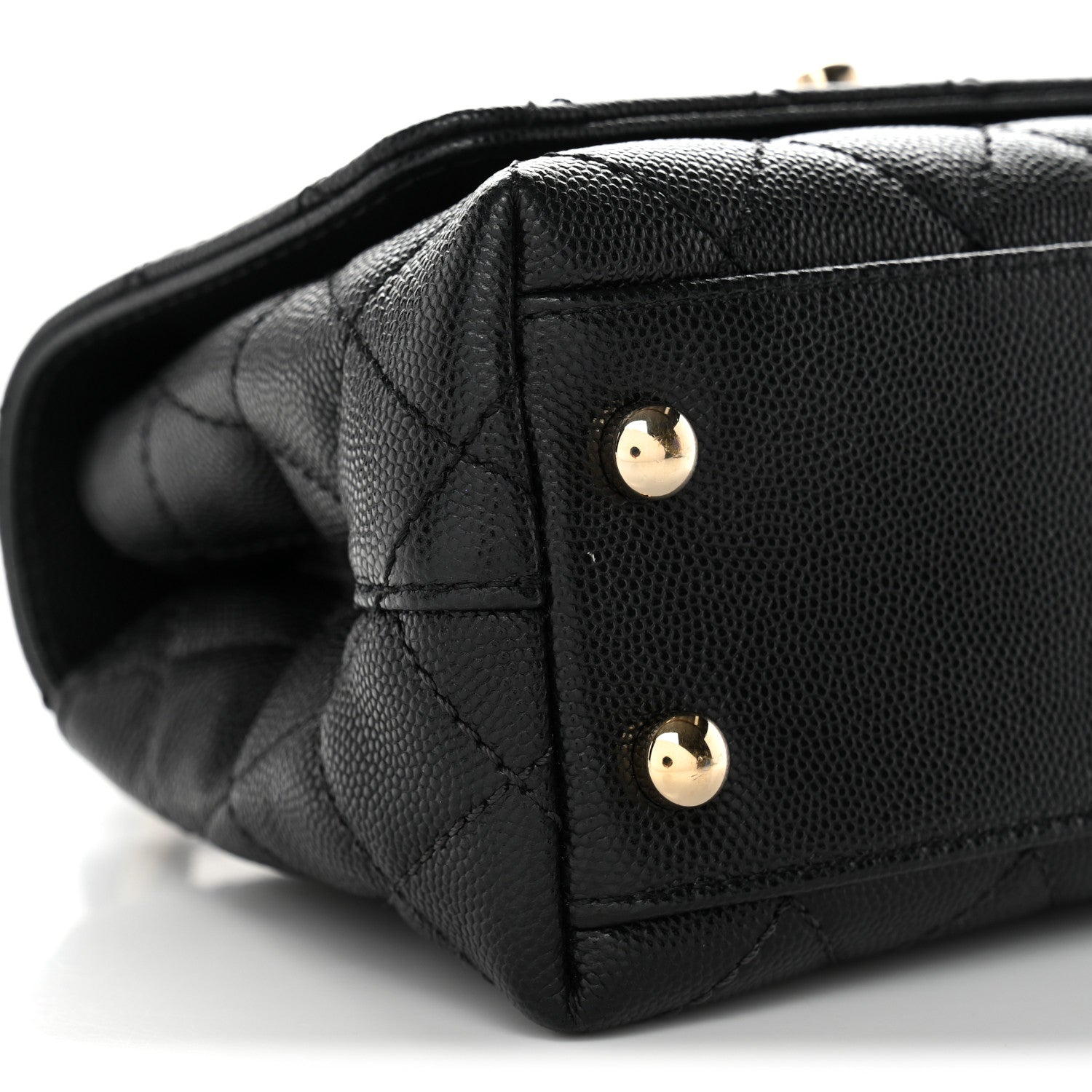 Chanel Caviar Quilted Extra Mini Coco Handle Flap Black 9 of 12