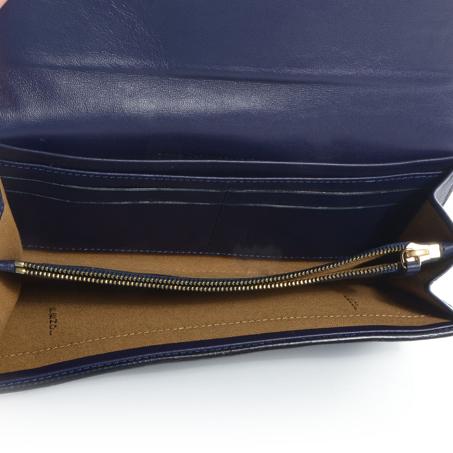 Patent Zucchino Continental Wallet Navy