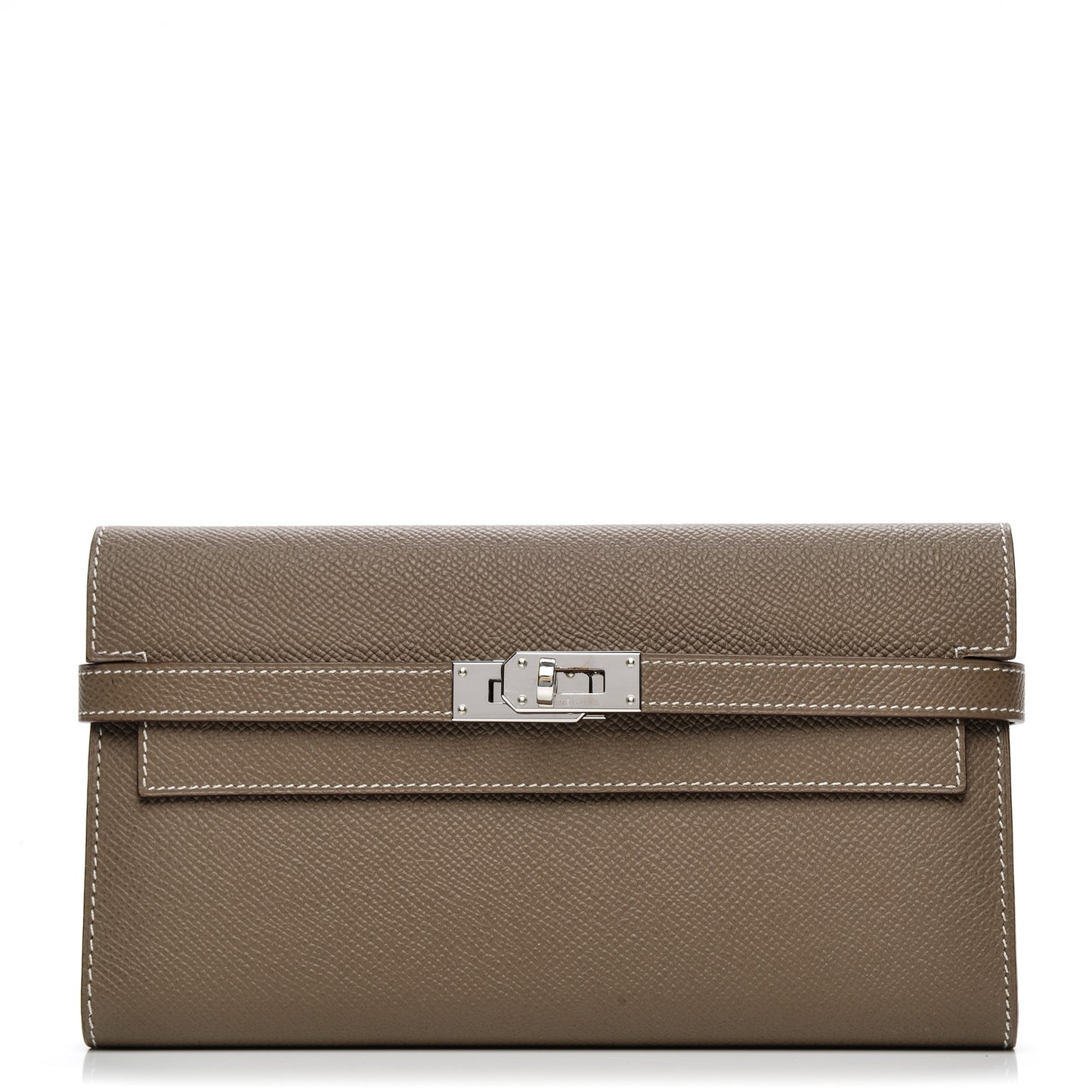 Epsom Kelly Longue Wallet Etoupe