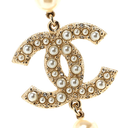 Chanel Pearl CC 100th Anniversary Necklace Light Gold 4 of 7