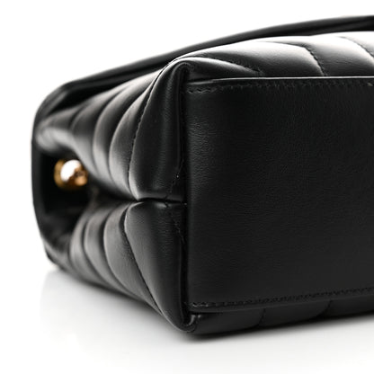 Saint Laurent Calfskin Y Quilted Monogram Small Loulou Chain Satchel Black 9 of 11