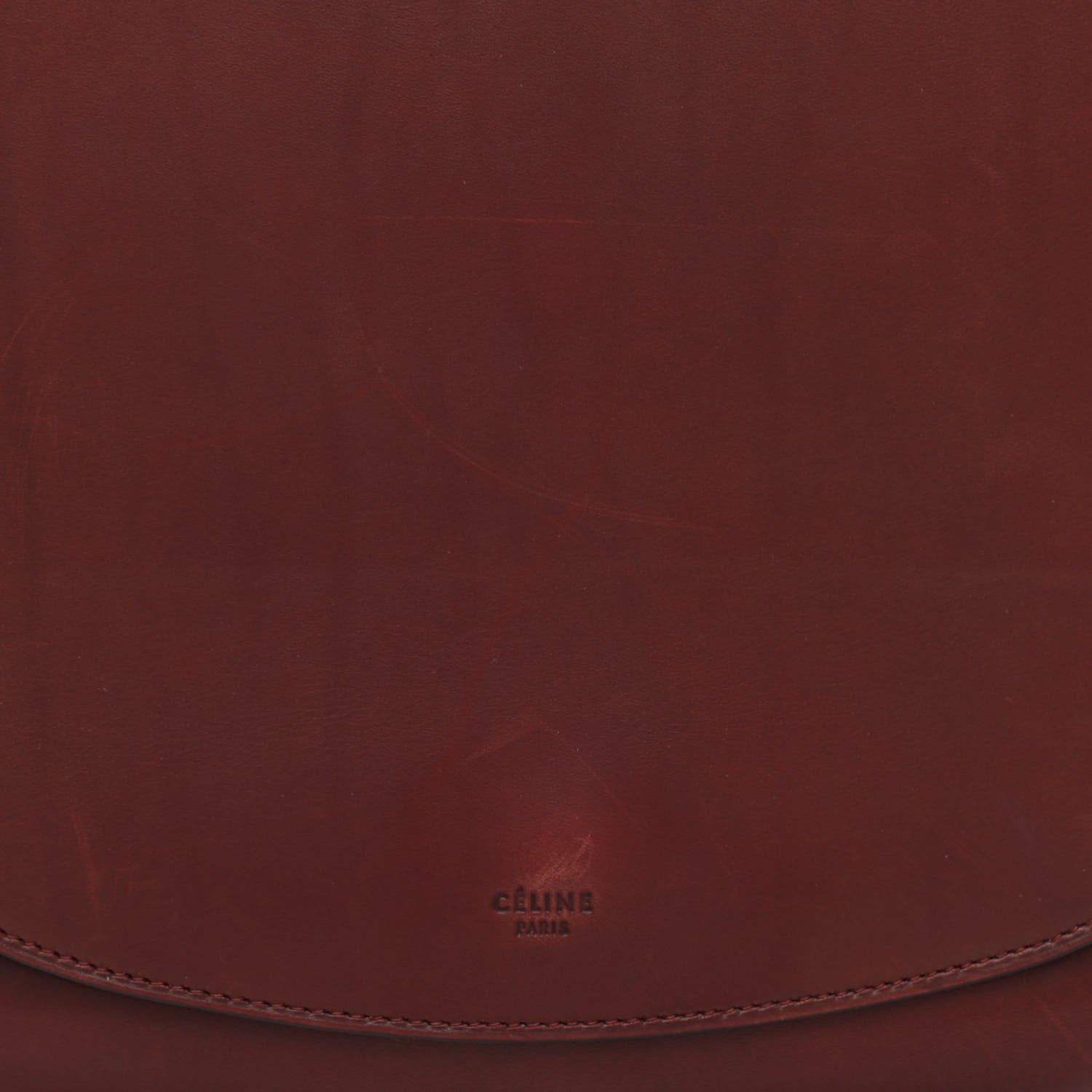 Celine Natural Calfskin Trotteur Messenger Bag Burgundy 9 of 11