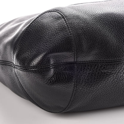 Gucci Pebbled Calfskin Medium Soho Chain Hobo Black 5 of 10