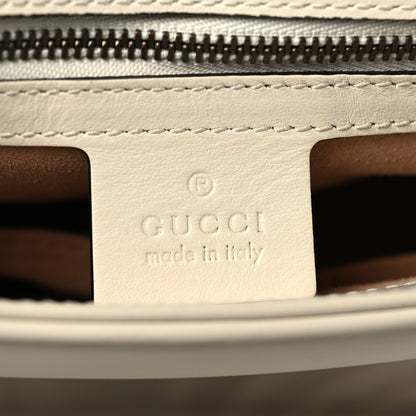 Gucci Calfskin Matelasse Small GG Marmont Top Handle Shoulder Bag White 6 of 14