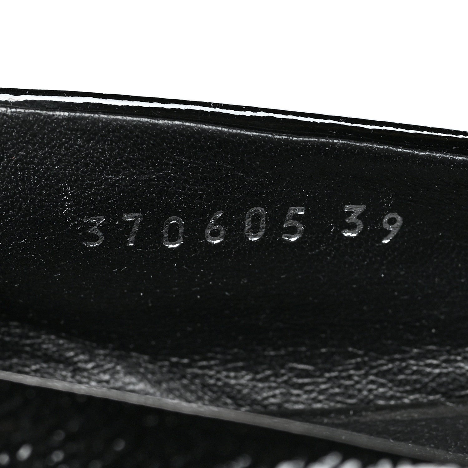 Gucci Patent Interlocking G Salandia Peep Toe Flats 39 Black 6 of 8