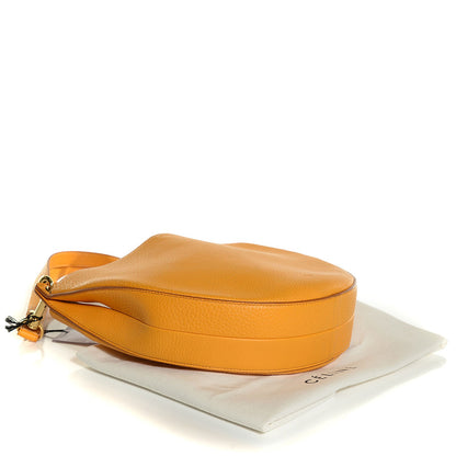 Celine Crisped Calfskin Small Hobo Saffron 4 of 8