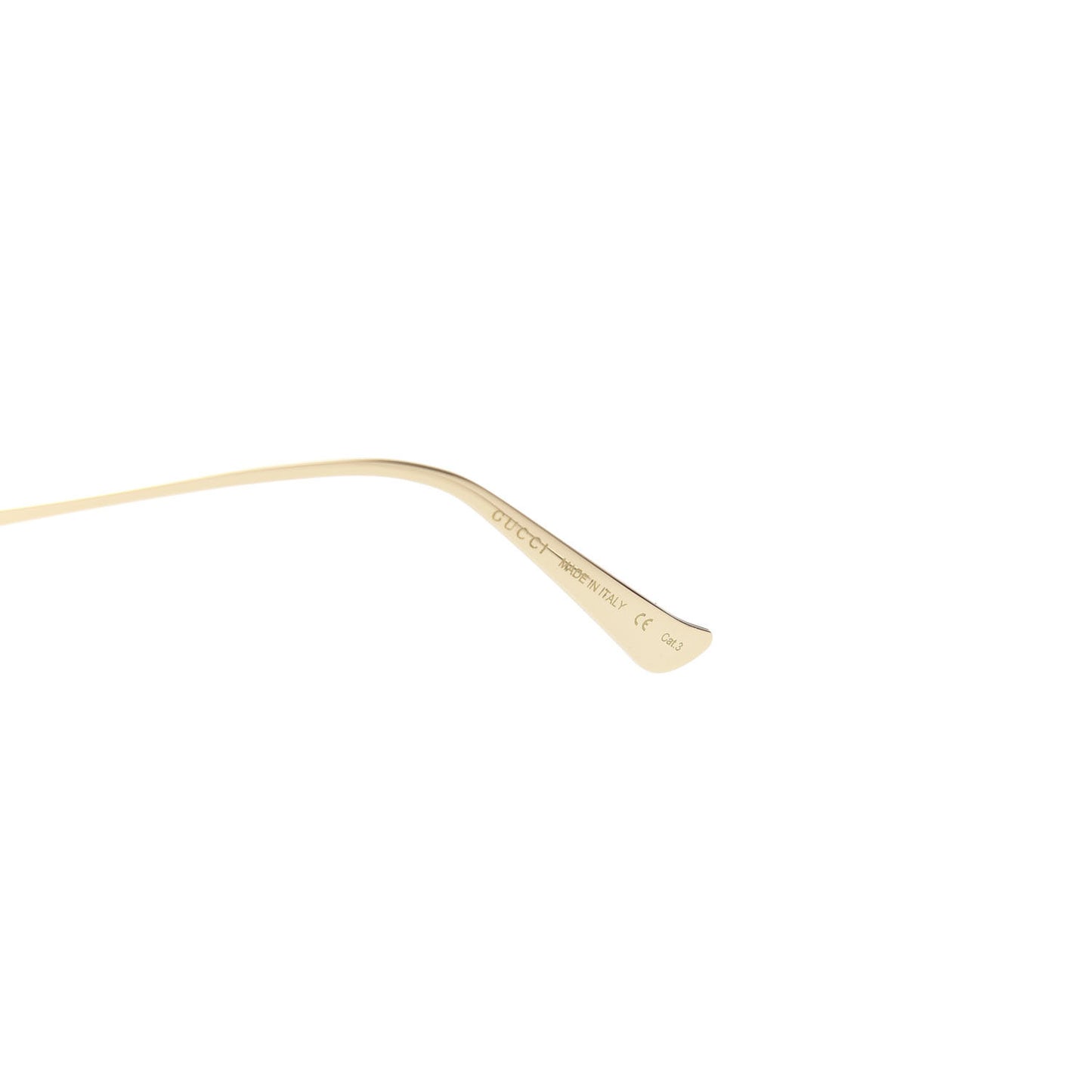Metal Oversized Round Frame GG0225S Sunglasses Gold