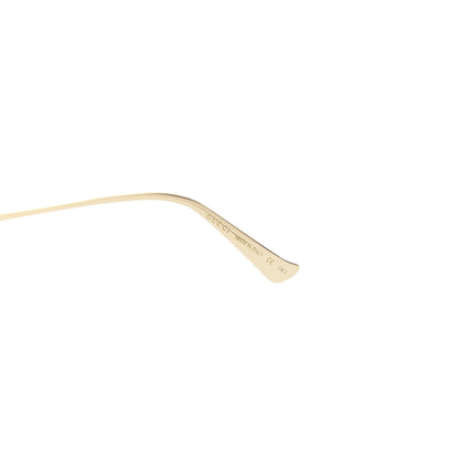 Gucci Metal Oversized Round Frame GG0225S Sunglasses Gold 6 of 7