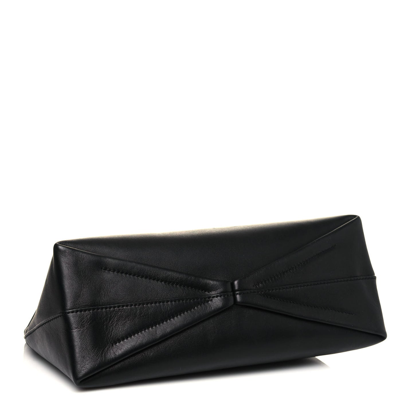 Nappa Skull Four Ring Clutch Black