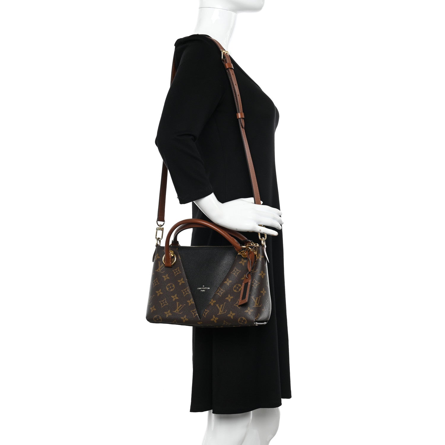 Louis Vuitton Monogram V Tote BB Black 2 of 10