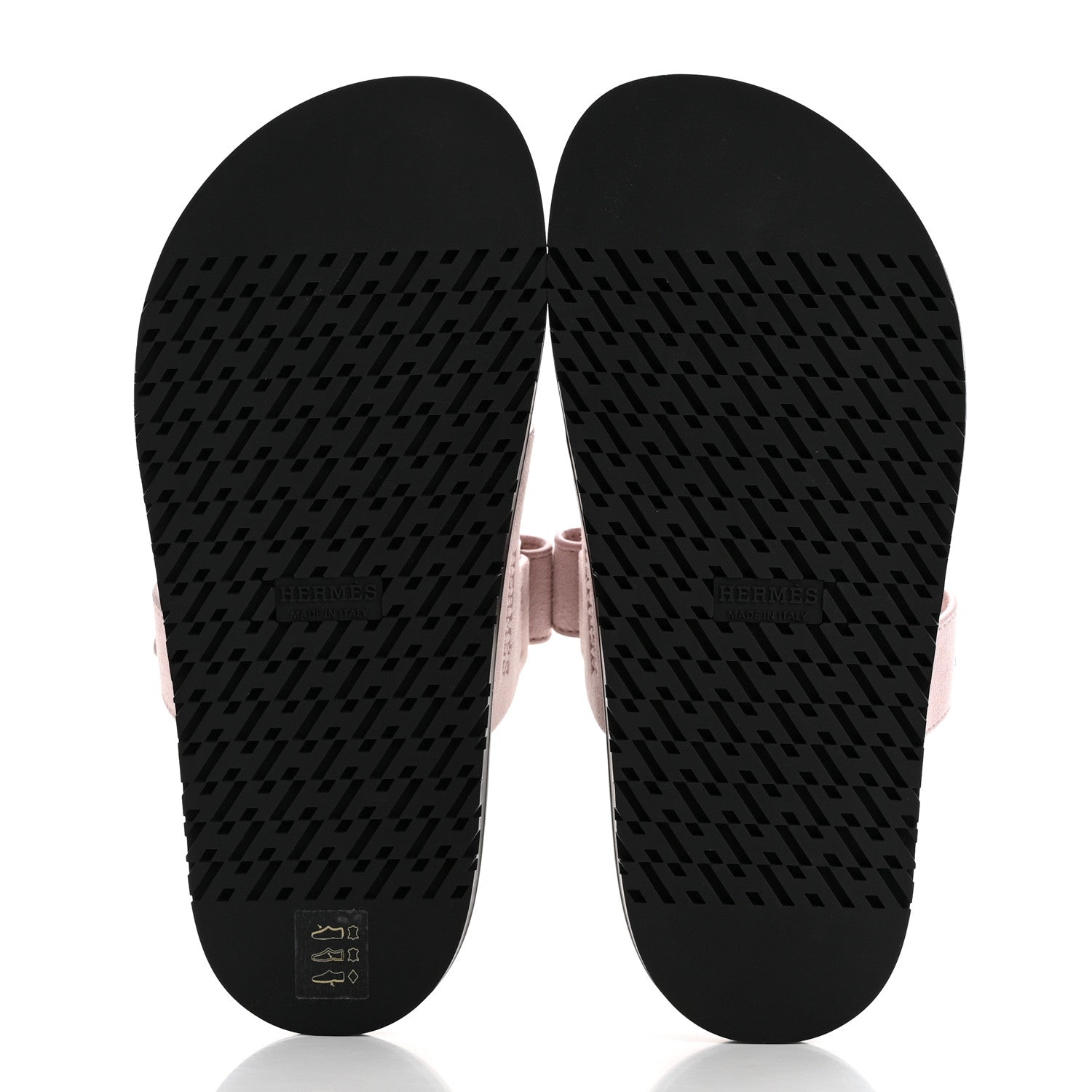 Hermes Suede Goatskin Womens Chypre Sandals 36 Rose Porcelaine 5 of 9