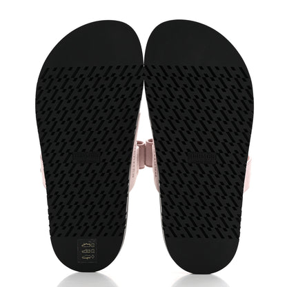 Hermes Suede Goatskin Womens Chypre Sandals 36 Rose Porcelaine 5 of 9