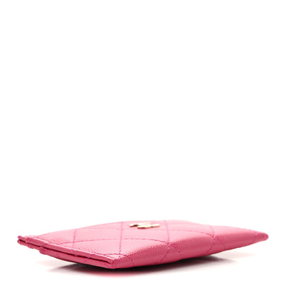 Chanel Caviar Quilted Card Holder Fuchsia 4 of 8