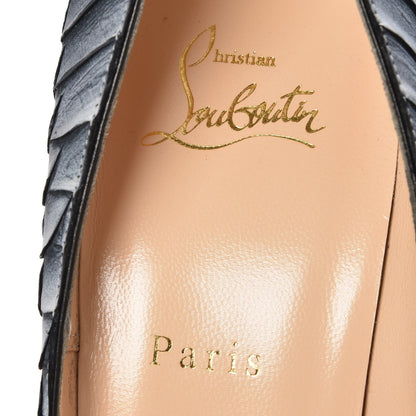 Christian Louboutin Python Frozen So Kate 120 Pumps 40 Black White 9 of 9