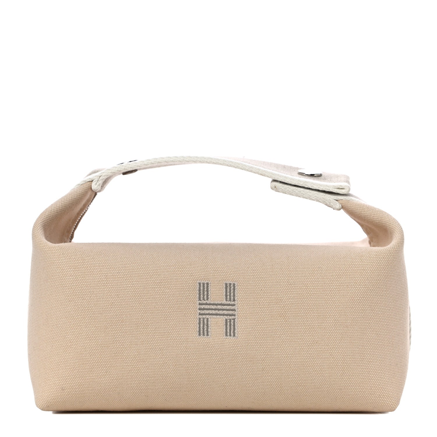 Hermes Canvas Small Bride-A-Brac Pouch Natural 1 of 9