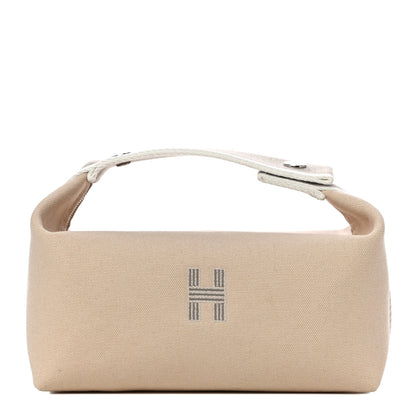 Hermes Canvas Small Bride-A-Brac Pouch Natural 1 of 9