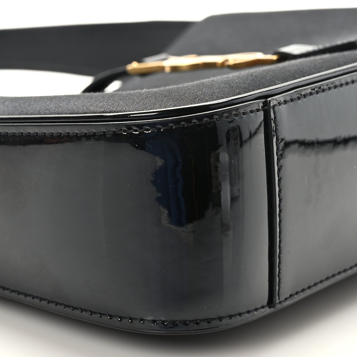 Silk Satin Calfskin Le 5 A 7 Hobo Black
