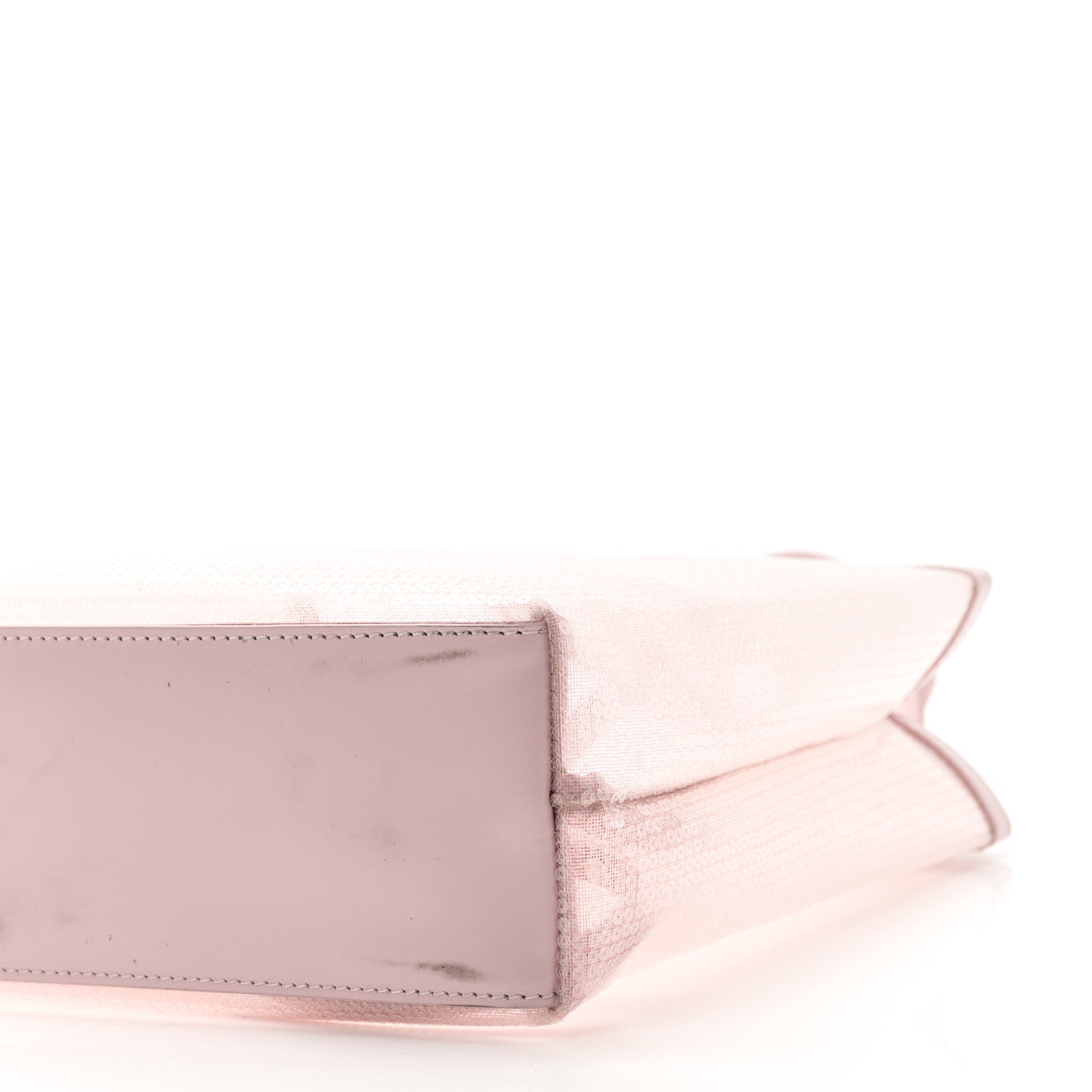 Prada Sequin Mesh Small Tote Bag Pink 10 of 10