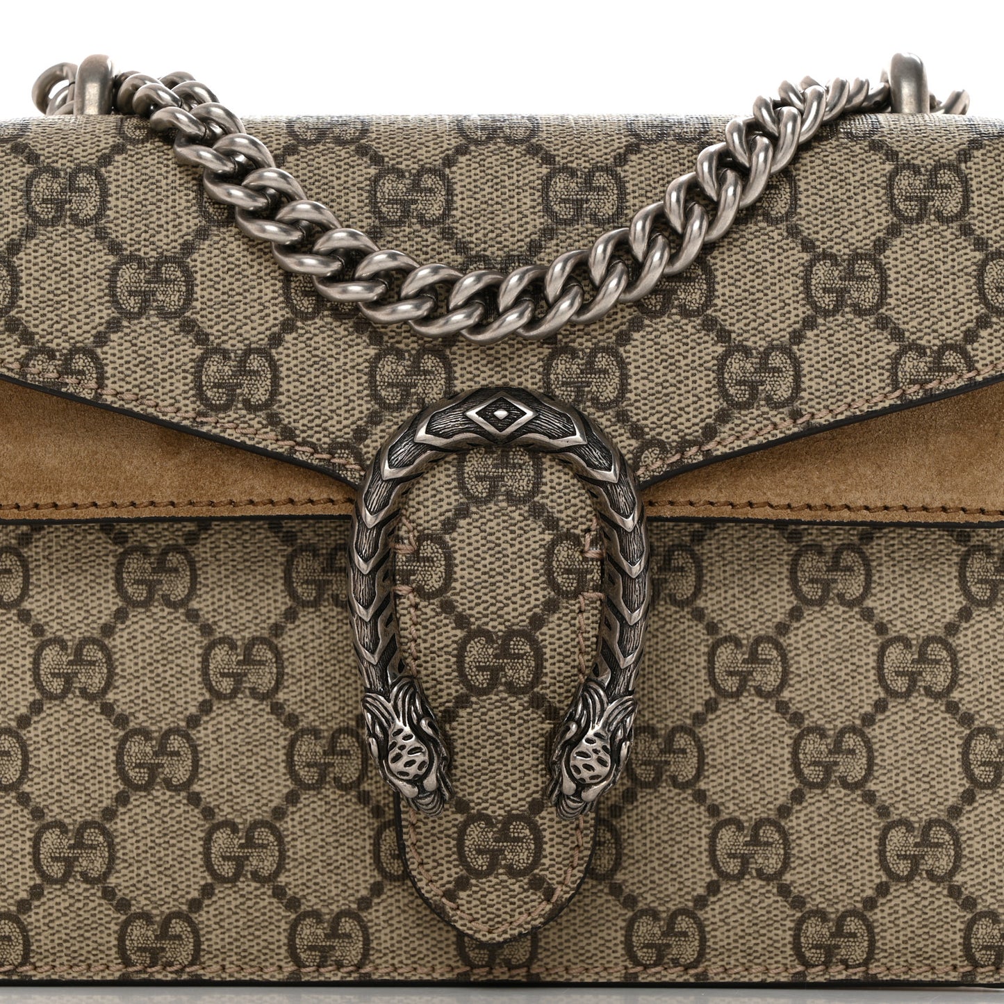 GG Supreme Monogram Mini Dionysus Shoulder Bag Taupe