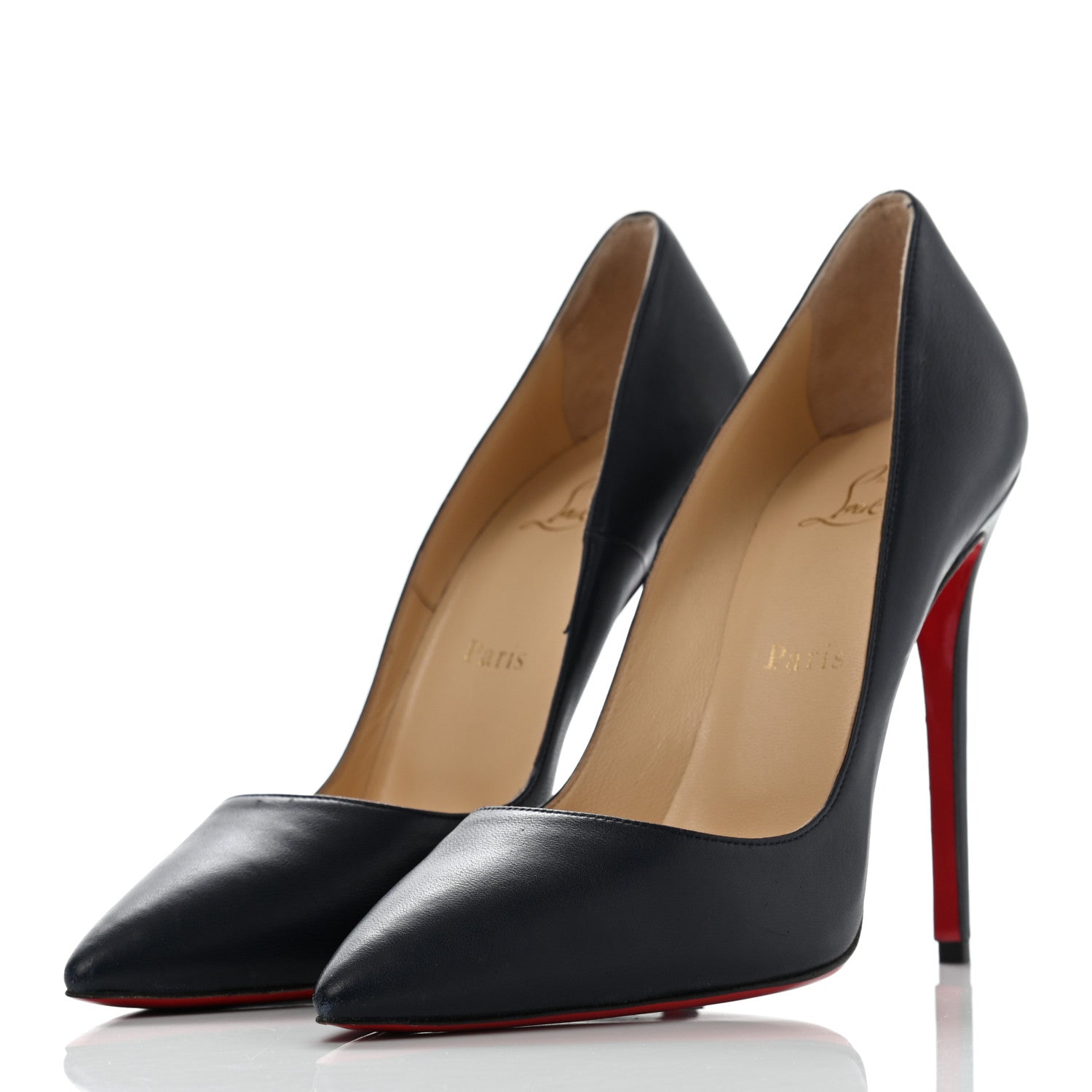 Christian Louboutin Lambskin So Kate 120 Pumps 39 Navy 3 of 11