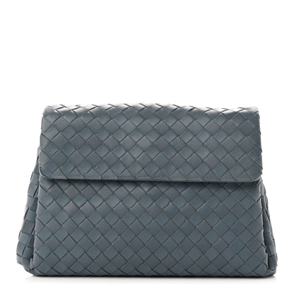 Bottega Veneta Nappa Intrecciato Cosmetic Case Blue 1 of 7