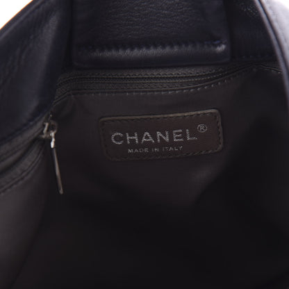 Chanel Lambskin Pearl Obsession Tote Navy 8 of 10