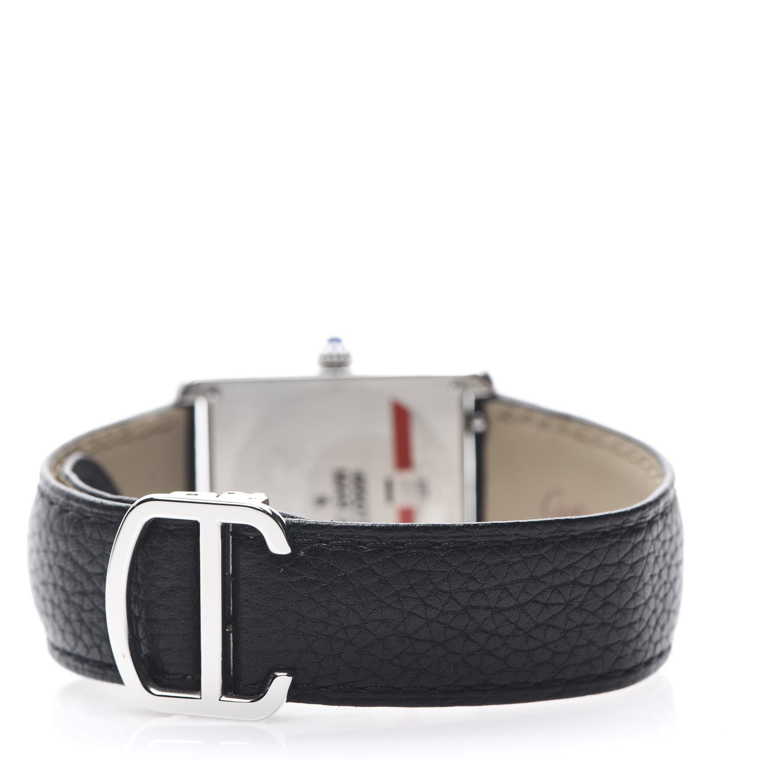 Cartier Stainless Steel Calfskin 27mm Tank Solo Quartz Watch 3 of 8