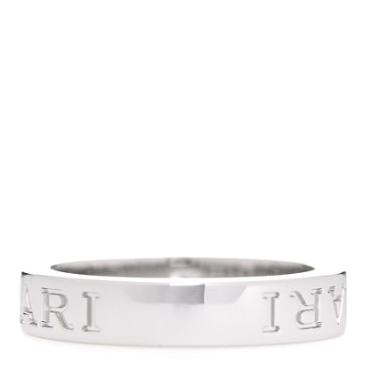Bulgari 18K White Gold Diamond B.Zero1 Essential Band Ring 50 5.25 3 of 5