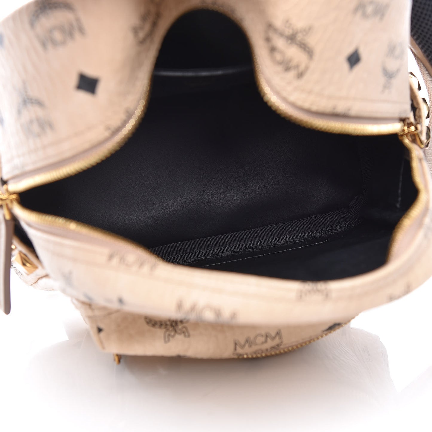 Visetos Side Stud Mini Stark Backpack Beige