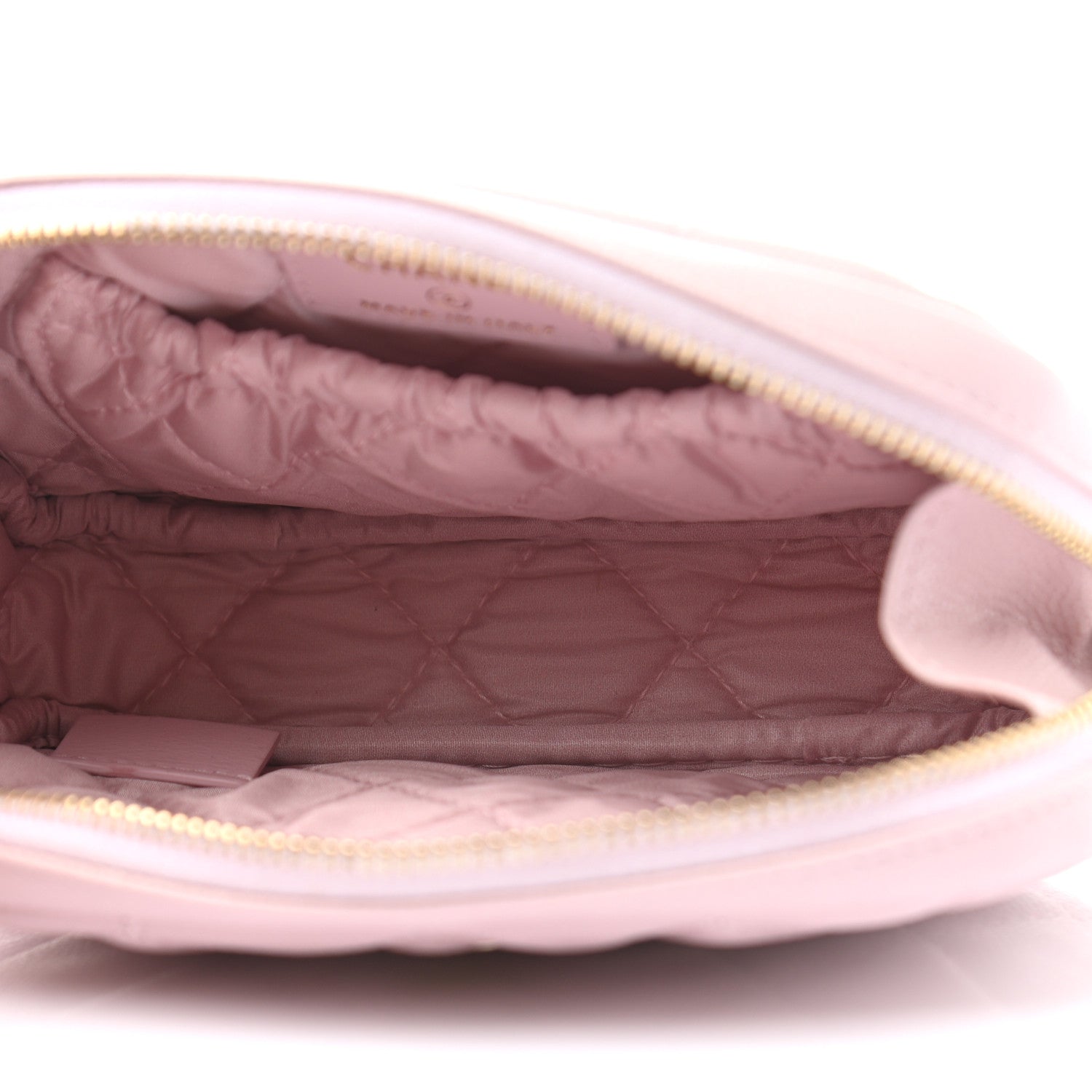 Chanel Caviar Quilted Small Curvy Pouch Cosmetic Case Light Pink 5 of 8