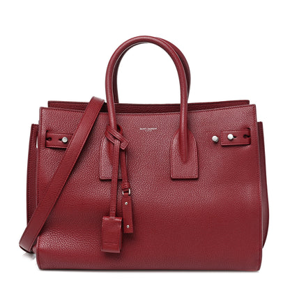 Saint Laurent Grained Calfskin Small Supple Sac De Jour Dark Pallisandre 1 of 9