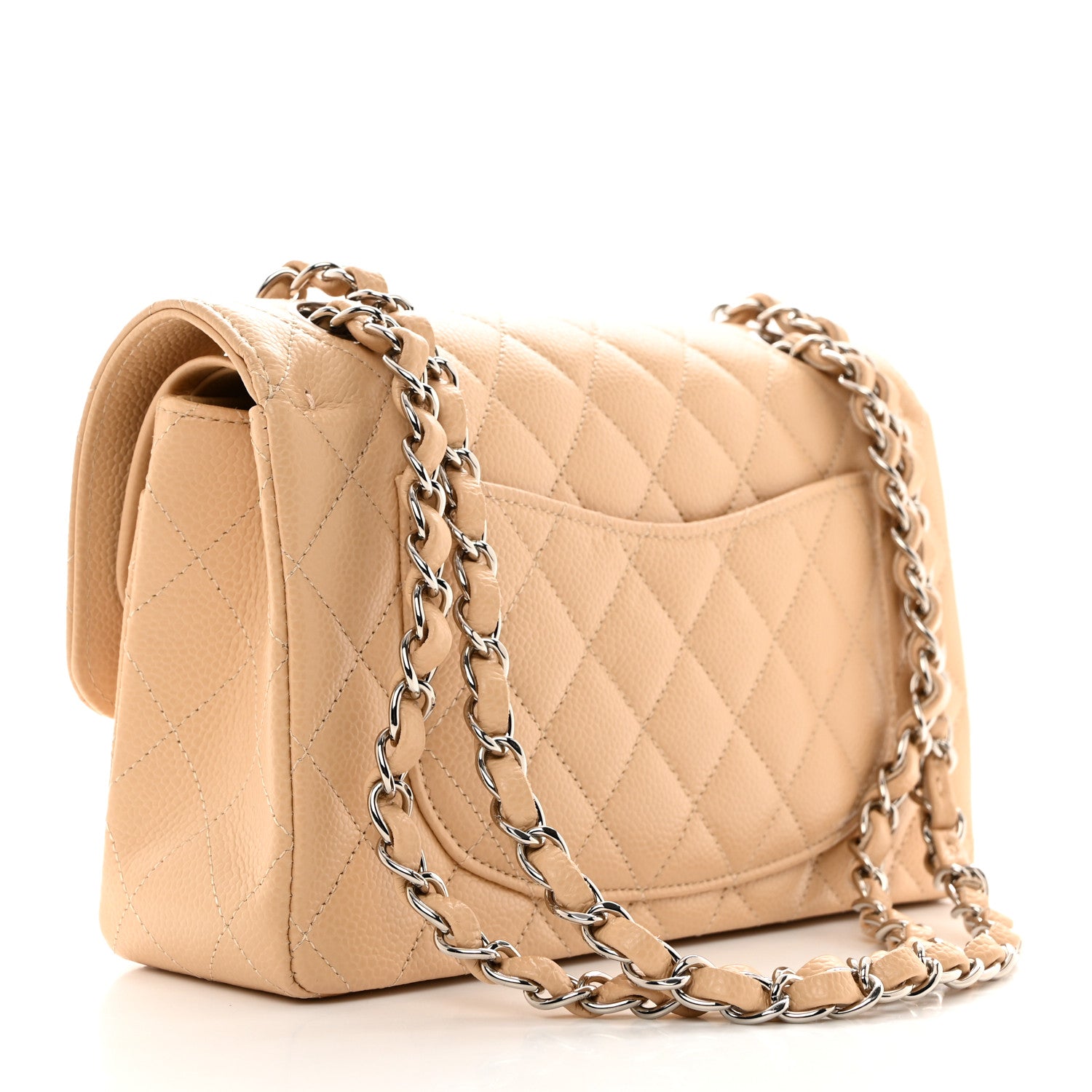 Chanel Caviar Quilted Small Double Flap Beige 2 of 10