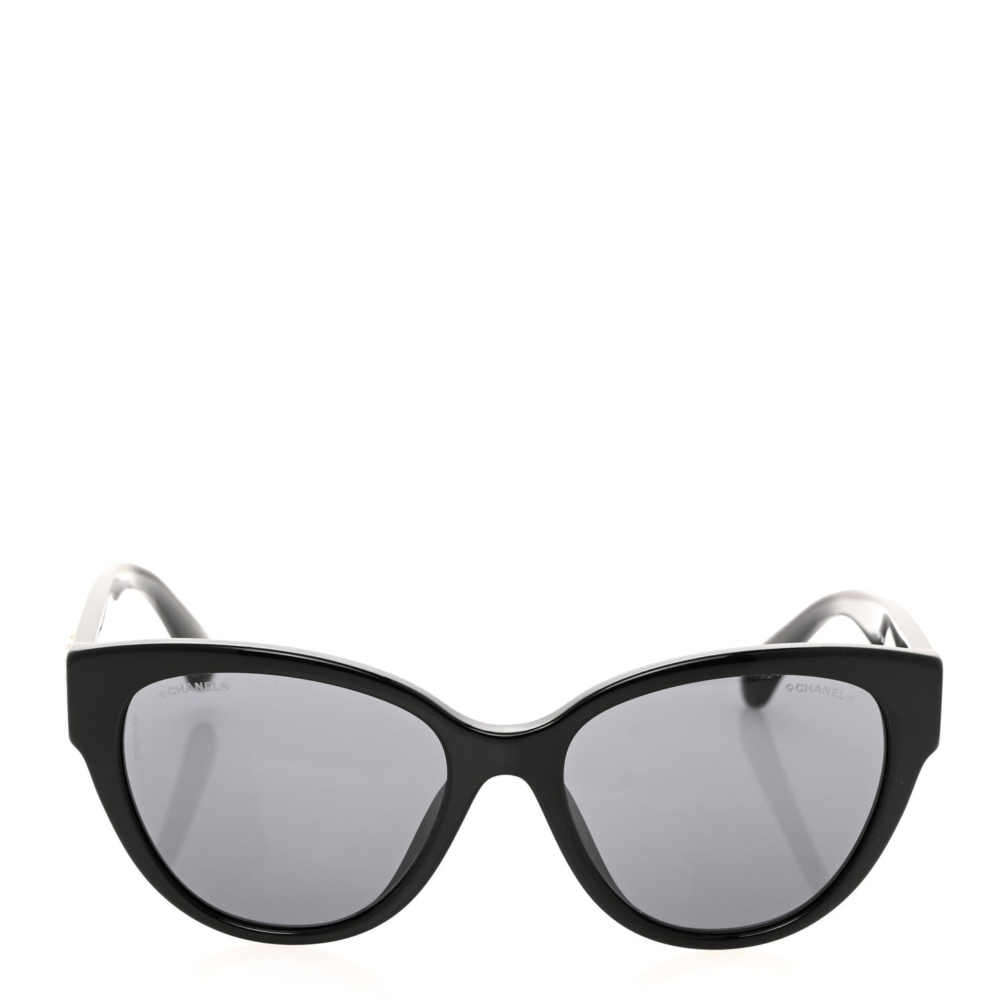 Acetate Enamel Heart Butterfly Sunglasses 5477-A Black