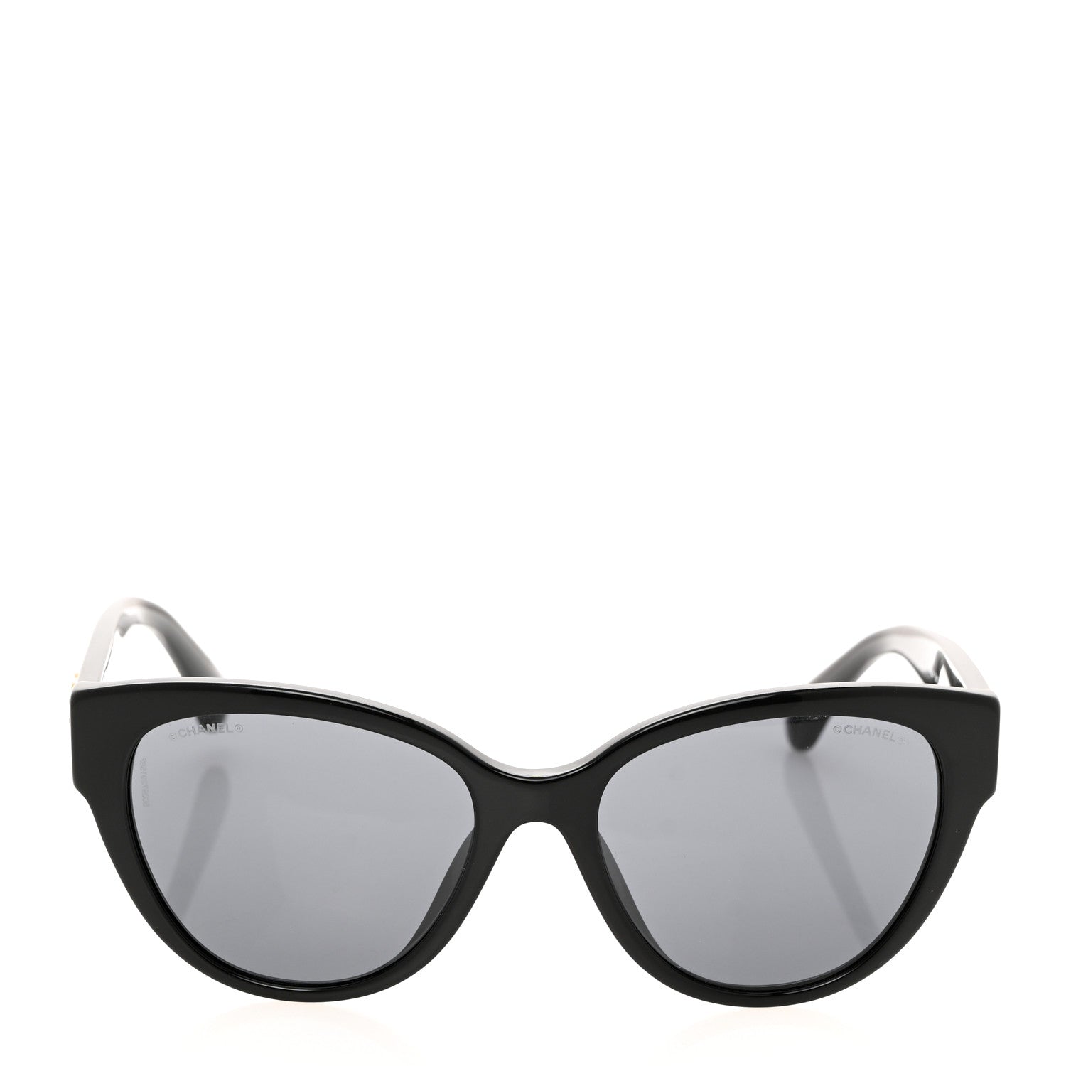 Chanel Acetate Enamel Heart Butterfly Sunglasses 5477-A Black 2 of 8