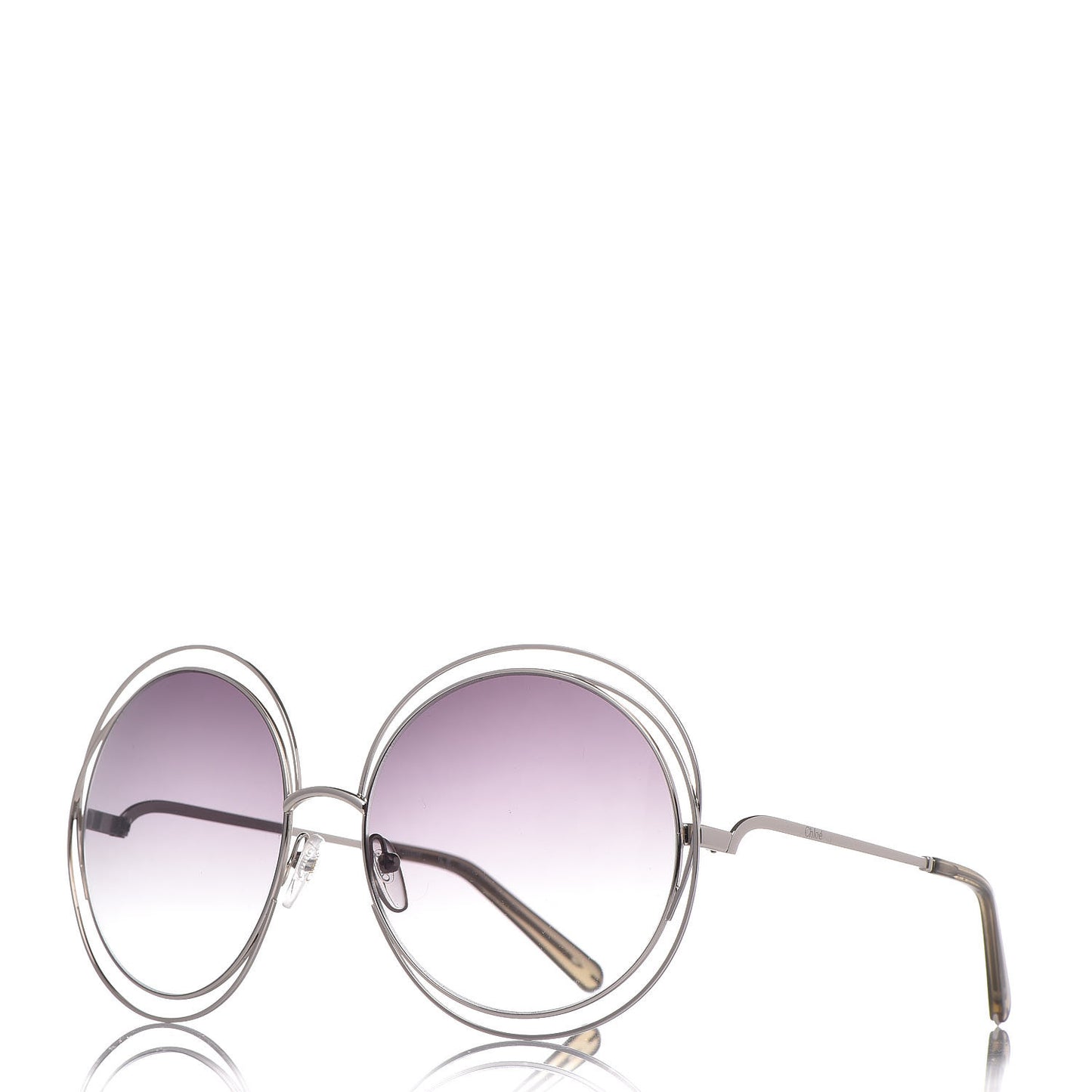 Oversize Round Carlina Oversized Round Sunglasses CE114S Silver