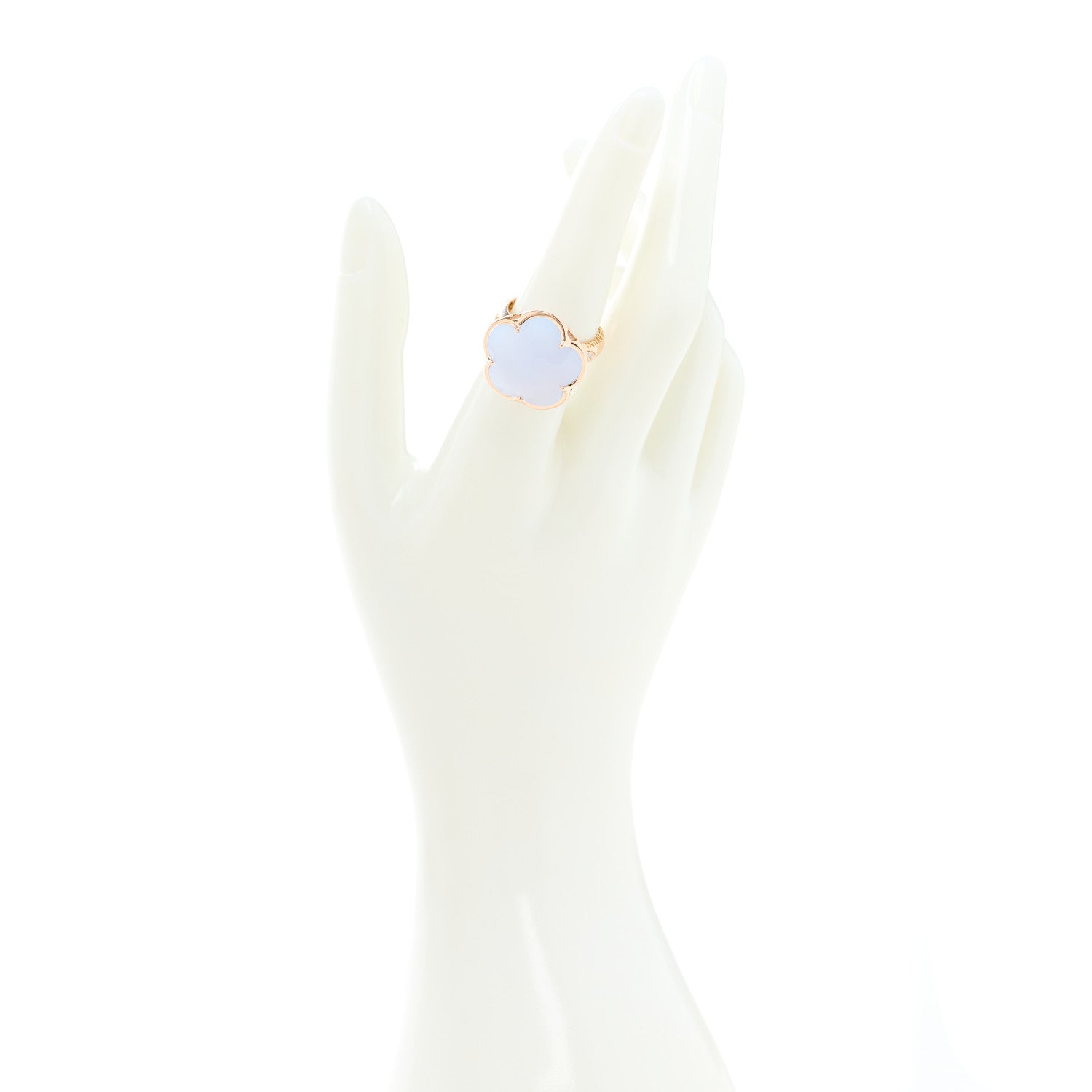 Pasquale Bruni 18K Rose Gold Diamond Chalcedony Bon Ton Ring 55 7.25 2 of 7