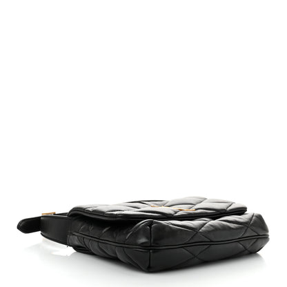 Saint Laurent Lambskin Quilted Le 57 Diamond Shoulder Bag Black 4 of 12
