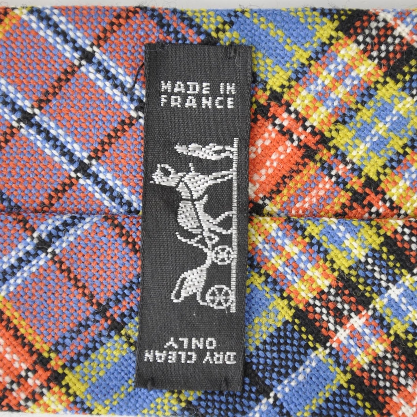 Mens Wool Plaid Neck Tie