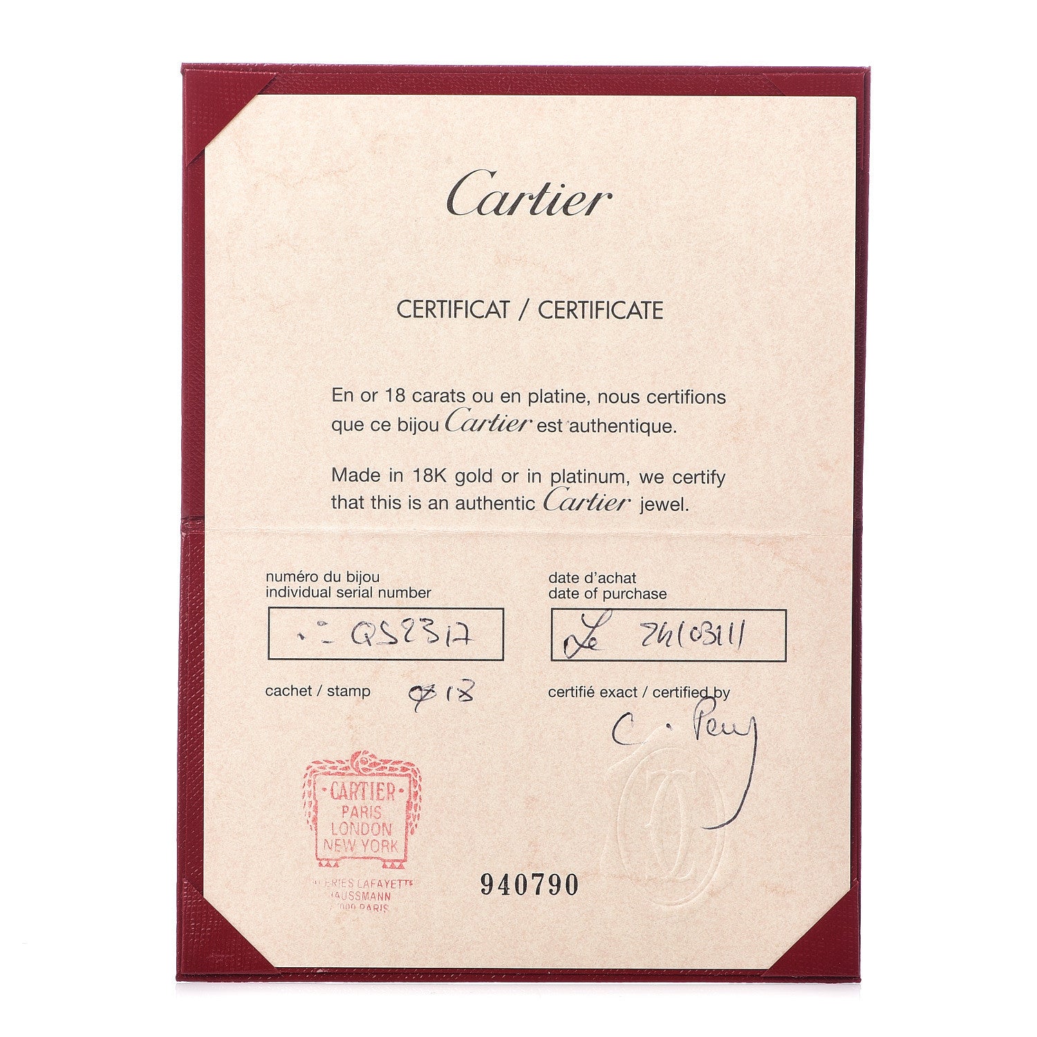 Cartier 18K Pink Gold LOVE Bracelet 18 6 of 6