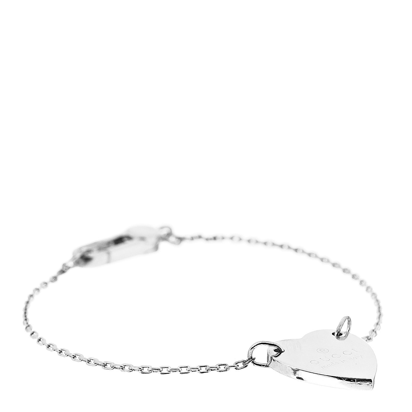 Sterling Silver Trademark Heart Bracelet