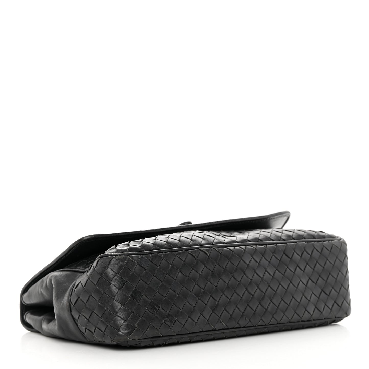 Nappa Intrecciato Top Handle Bag Black
