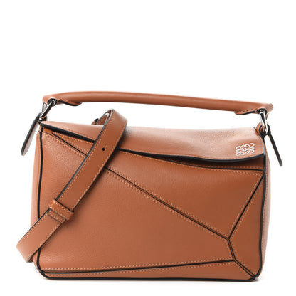 Loewe Calfskin Small Puzzle Bag Tan 1 of 9